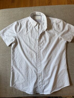 Cooling button down light shirt, short sleeve.